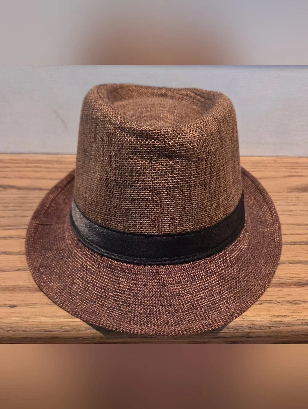 Hat - Boys - Size: Youth - Fedora - Straw - Brown